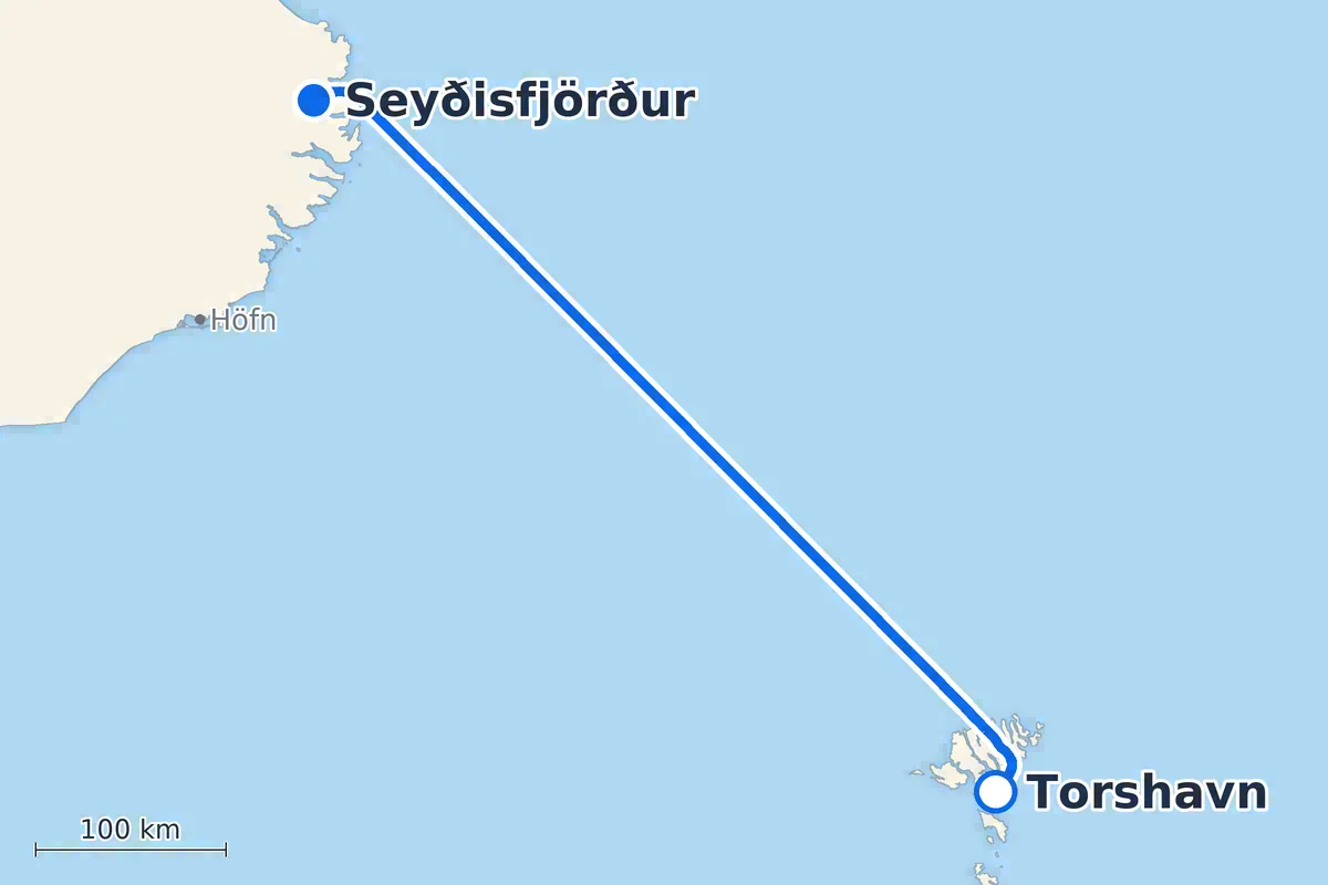 Thorshavn - Seyðisfjörður